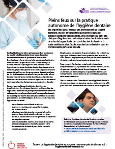 Pleins feux sur la pratique autonome de l’hygiène dentaire