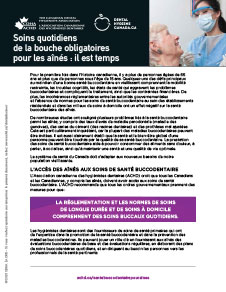 Soins quotidiens de la bouche obligatoires pour les aînés