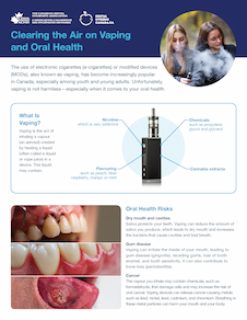 Vaping information sheet